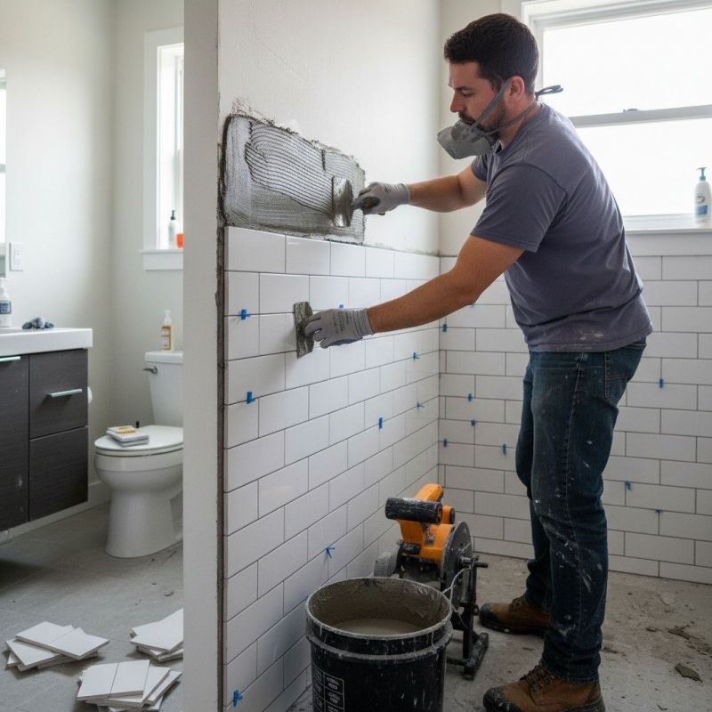 Tile Shower Floor Installation in Conroe, TX